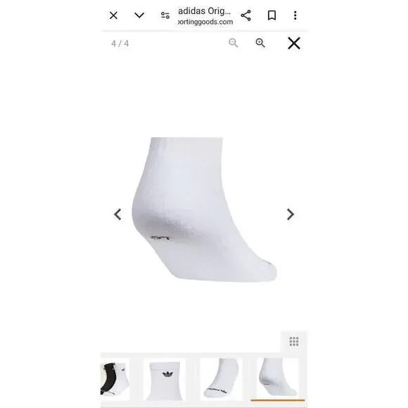 ADIDAS Mens Socks Crew Moisture Wicking Cushioned 3 Pair Shoe Size Large 6-12 - Picture 9 of 10